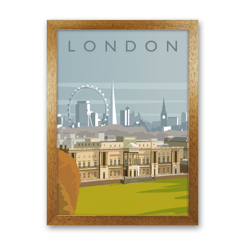London (Portrait) by Richard O'Neill Oak Grain