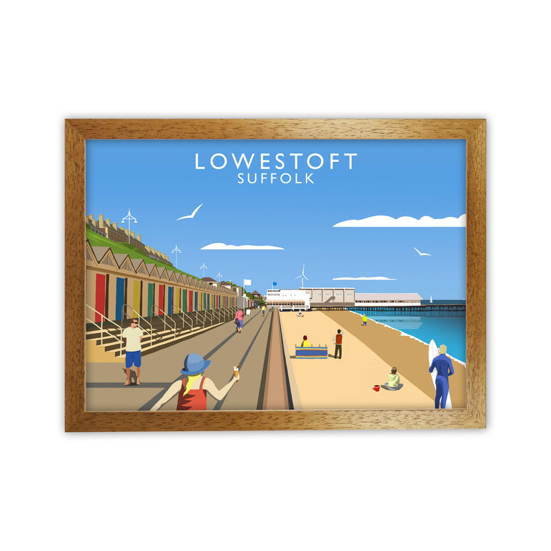 Lowestoft Suffolk Framed Digital Art Print by Richard O'Neill Oak Grain