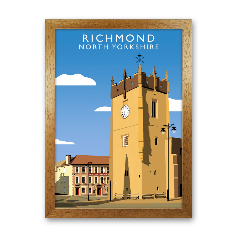 Richmond (Portrait) by Richard O'Neill Richard O'Neill Yorkshire Art Print Oak Grain