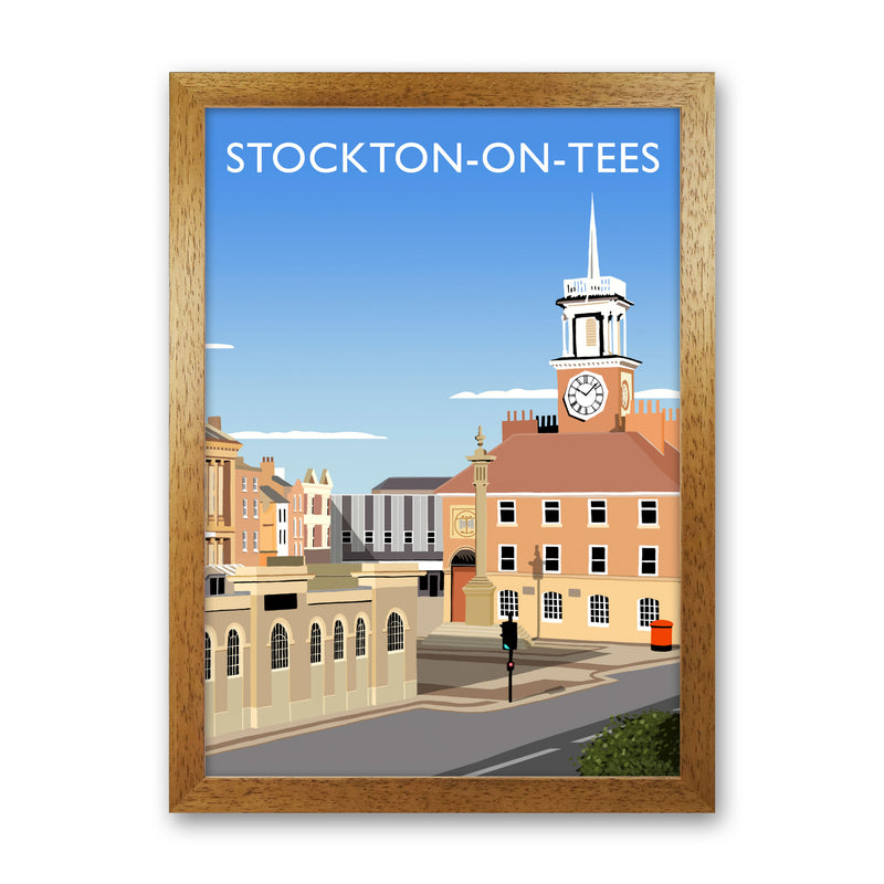 Stockton On Tees (Portrait) by Richard O'Neill Oak Grain