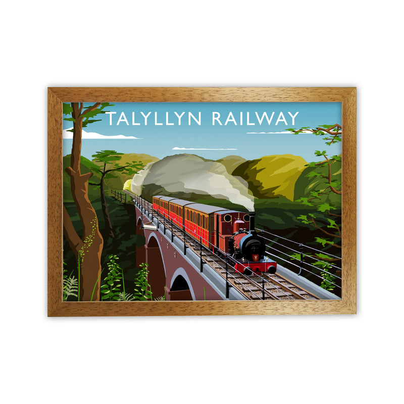 Talyllyn Railway Art Print by Richard O'Neill Oak Grain
