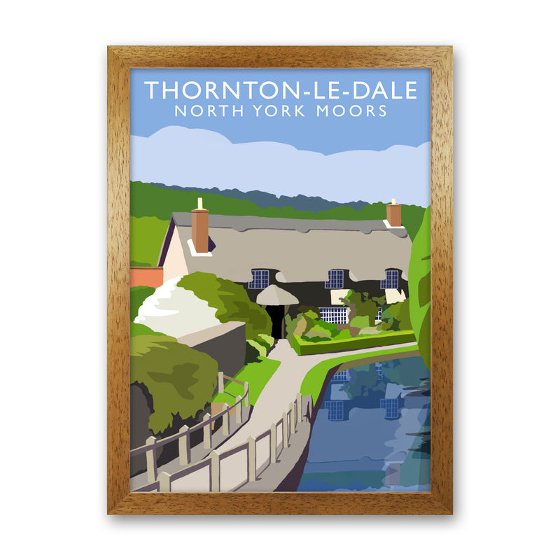Thornton-Le-Dale (Portrait) by Richard O'Neill Yorkshire Art Print Oak Grain