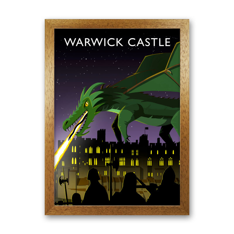 Warwick Castle With Dragon (Portrait) by Richard O'Neill Oak Grain