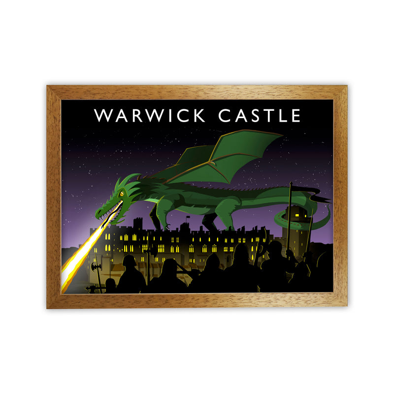 Warwick Castle With Dragon (Landscape) by Richard O'Neill Oak Grain