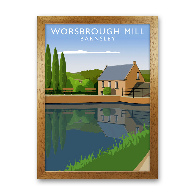Worsbrough Mill (Portrait) by Richard O'Neill Yorkshire Art Print Oak Grain