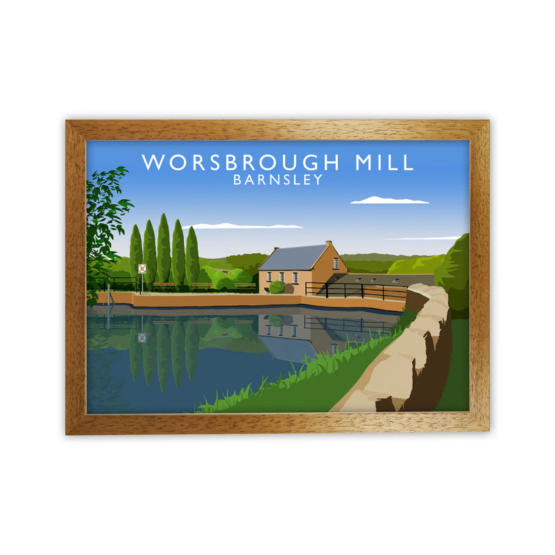 Worsbrough Mill (Landscape) by Richard O'Neill Yorkshire Art Print Oak Grain