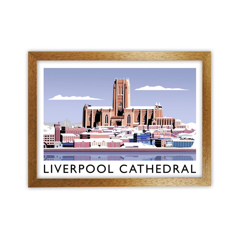 Liverpool Cathedral In Snow by Richard O'Neill Oak Grain