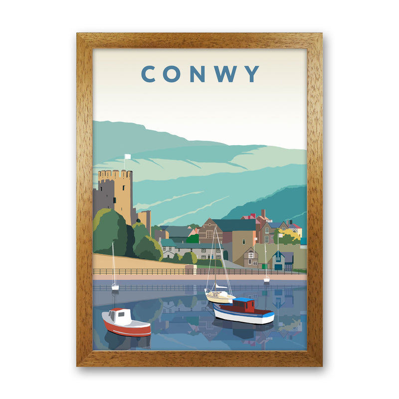 Conwy Art Print by Richard O'Neill Oak Grain