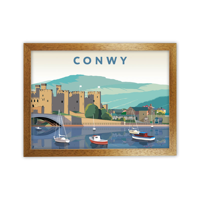 Conwy Art Print by Richard O'Neill Oak Grain