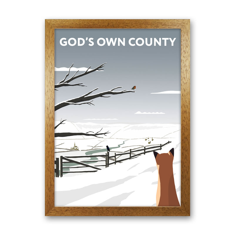 Gods Own County Snow Portrait by Richard O'Neill Oak Grain