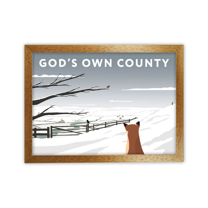 Gods Own County Snow by Richard O'Neill Oak Grain