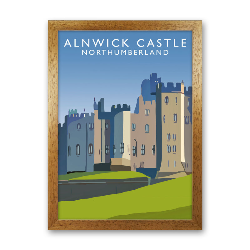 Alnwick Castle2 Portrait by Richard O'Neill Oak Grain