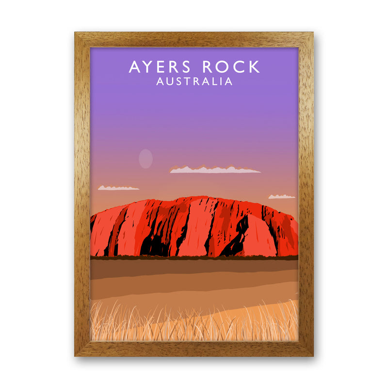 Ayers Rock Australia Art Print by Richard O'Neill Oak Grain