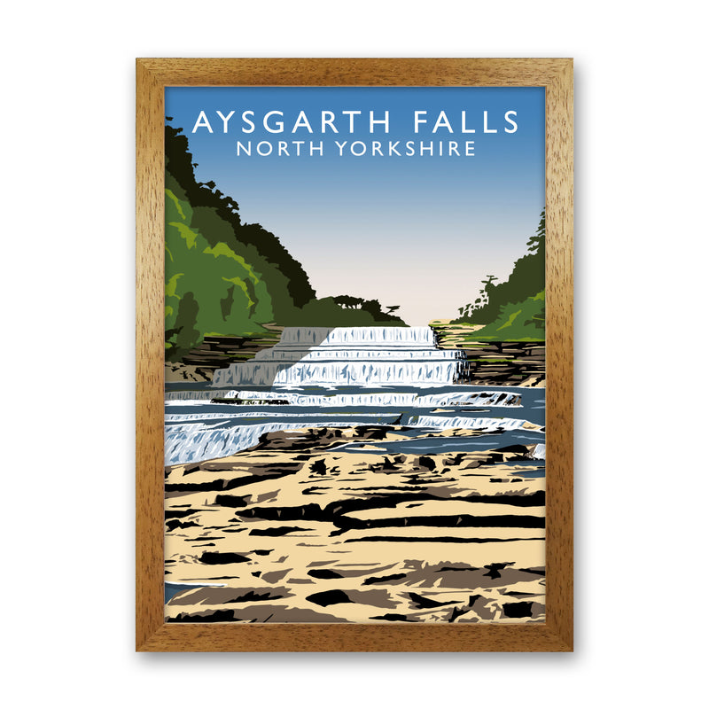 Aysgarth Falls2 Portrait by Richard O'Neill Oak Grain