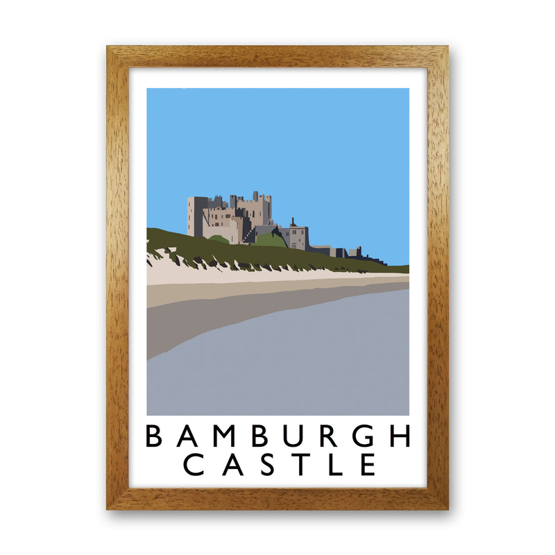 Bamburgh Castle Portrait by Richard O'Neill Oak Grain