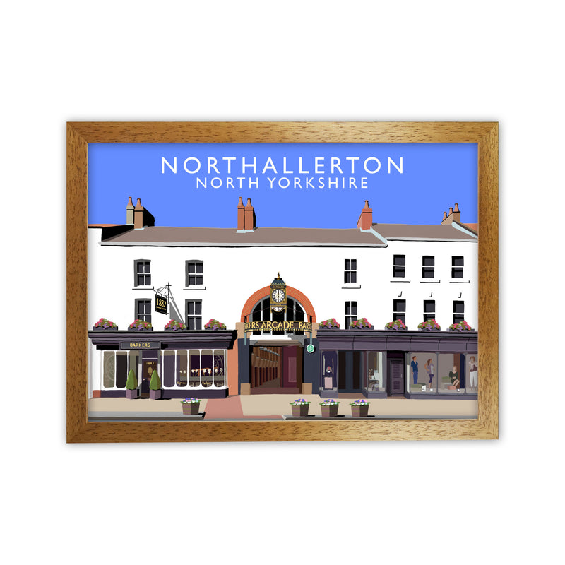 Northallerton North Yorkshire Travel Art Print by Richard O'Neill Oak Grain
