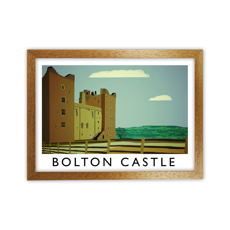 Bolton Castle Art Print by Richard O'Neill Oak Grain
