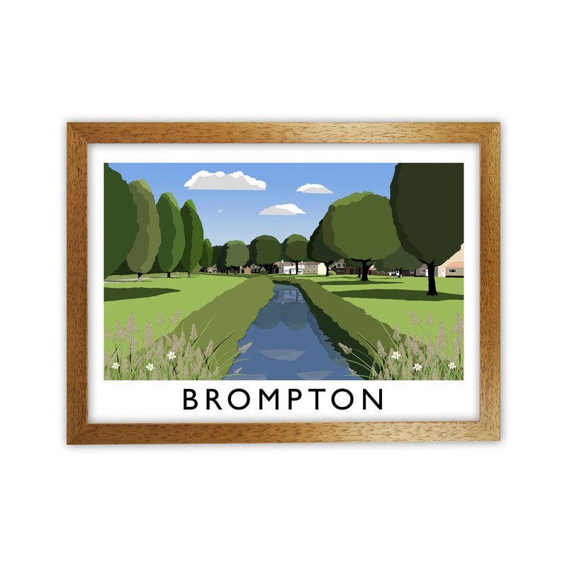 Brompton Art Print by Richard O'Neill Oak Grain