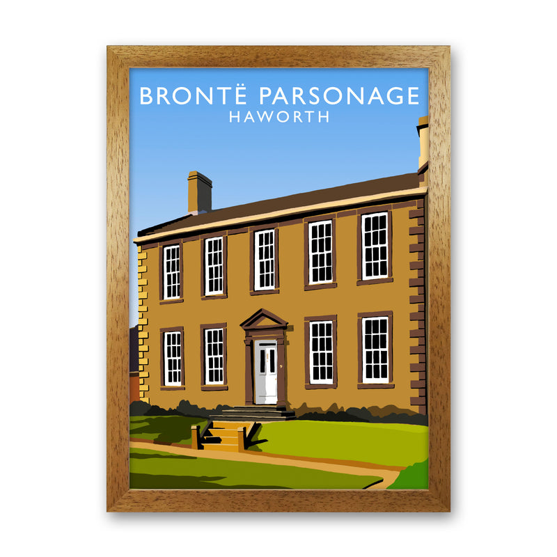 Bronte Parsonage Haworth Art Print by Richard O'Neill Oak Grain