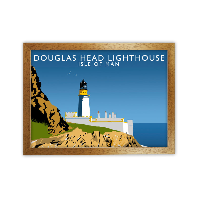Douglas Head Lighthouse Portrait by Richard O'Neill Oak Grain