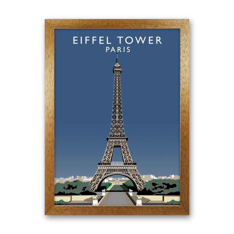 Eiffel Tower Portrait by Richard O'Neill Oak Grain