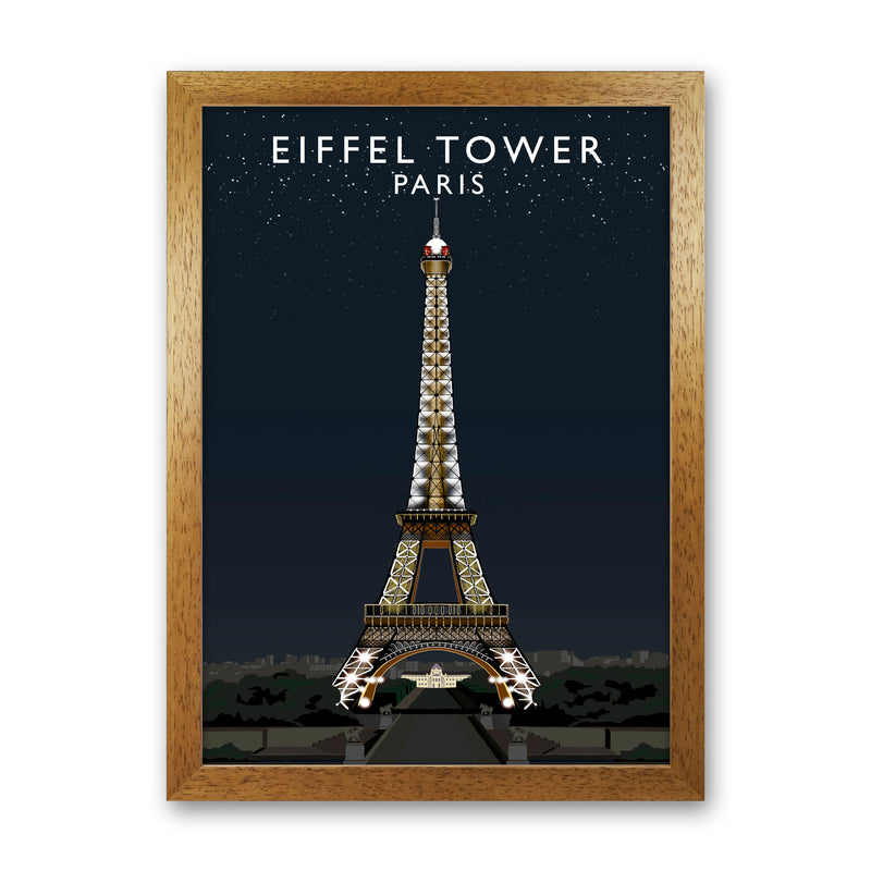 Eiffel Tower Night by Richard O'Neill Oak Grain