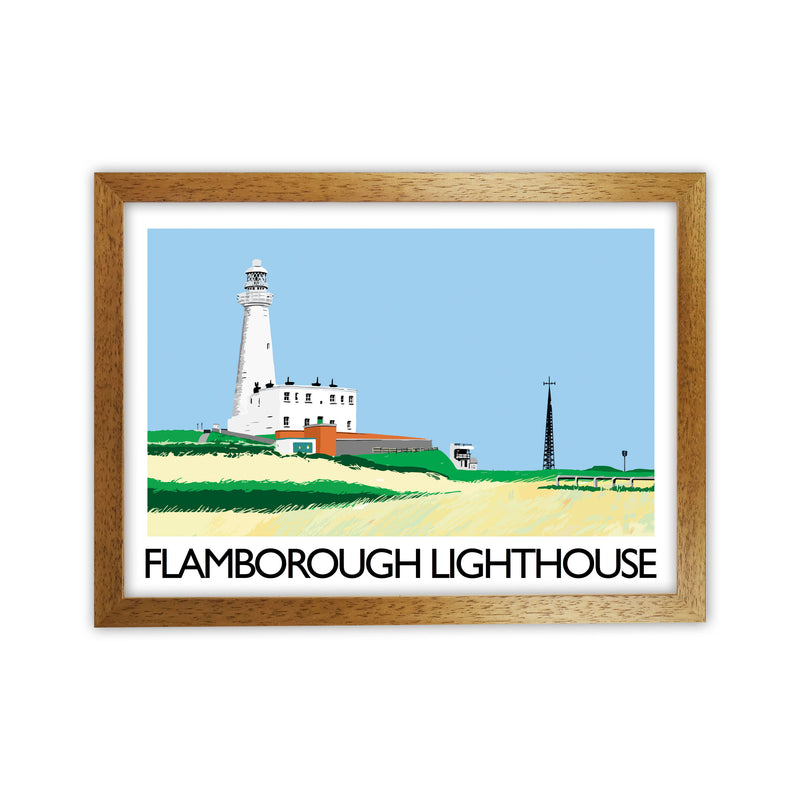 Flamborough Lighthouse Art Print by Richard O'Neill Oak Grain