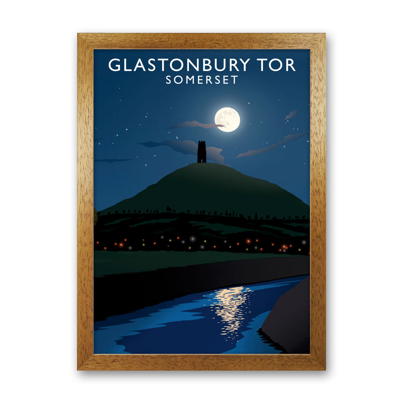 Glastonbury Tor Somerset Framed Digital Art Print by Richard O'Neill Oak Grain