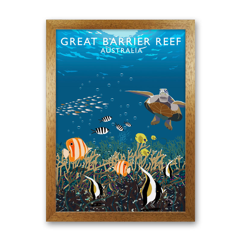 Great Barrier Reef Australia Art Print by Richard O'Neill Oak Grain