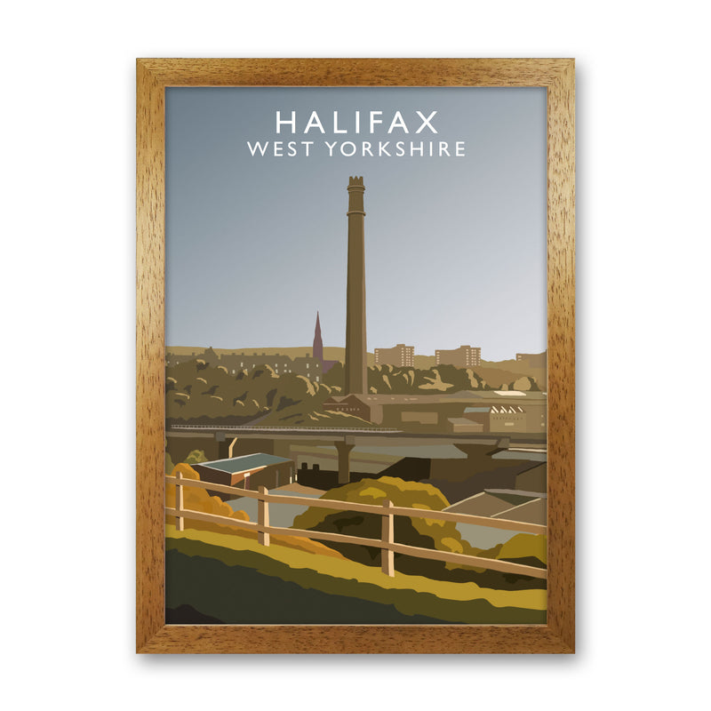 Halifax West Yorkshire Framed Digital Art Print by Richard O'Neill Oak Grain