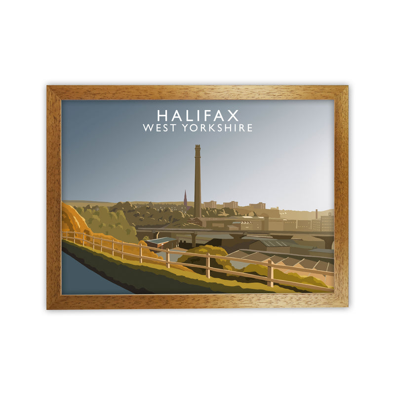 Halifax West Yorkshire Framed Digital Art Print by Richard O'Neill Oak Grain