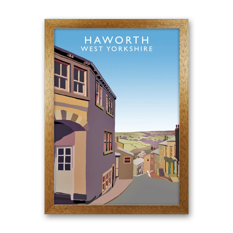 Haworth West Yorkshire Digital Art Print by Richard O'Neill, Framed Wall Art Oak Grain
