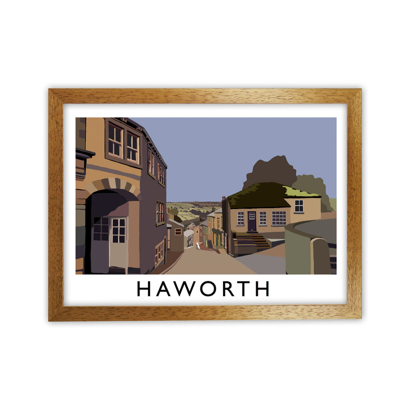 Haworth Framed Digital Art Print by Richard O'Neill Oak Grain