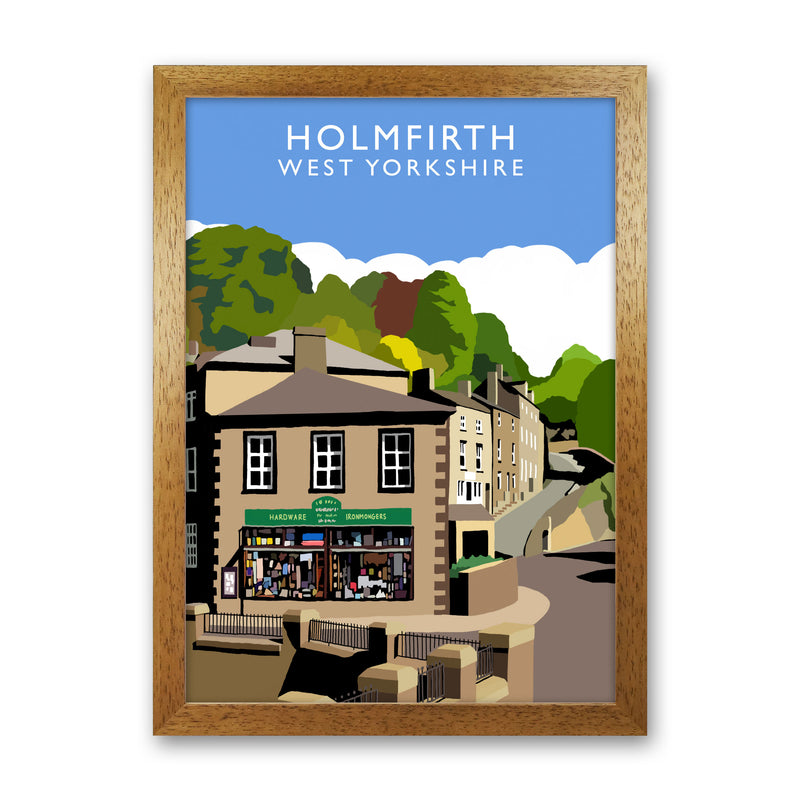 Holmfirth West Yorkshire Travel Art Print by Richard O'Neill Oak Grain