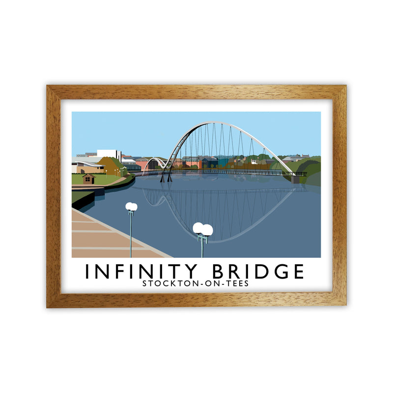 Infinity Bridge Stockton-On-Tees Art Print by Richard O'Neill Oak Grain