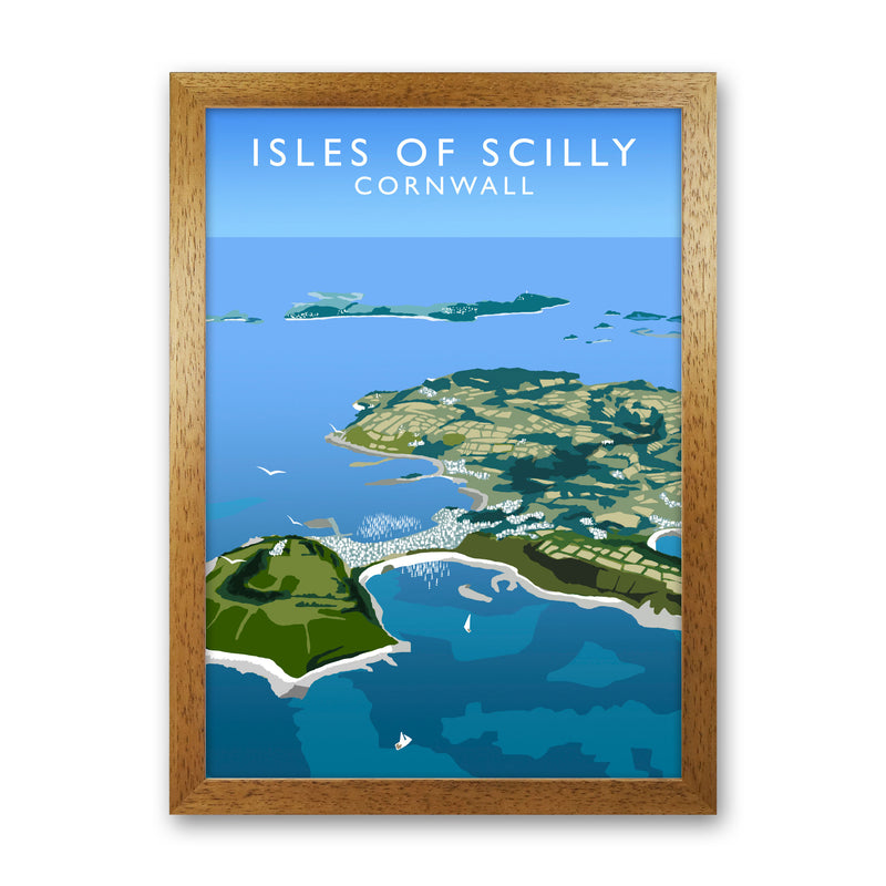 Isles of Scilly Cornwall Art Print by Richard O'Neill Oak Grain