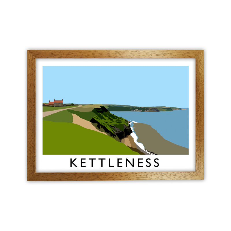 Kettleness Framed Digital Art Print by Richard O'Neill Oak Grain
