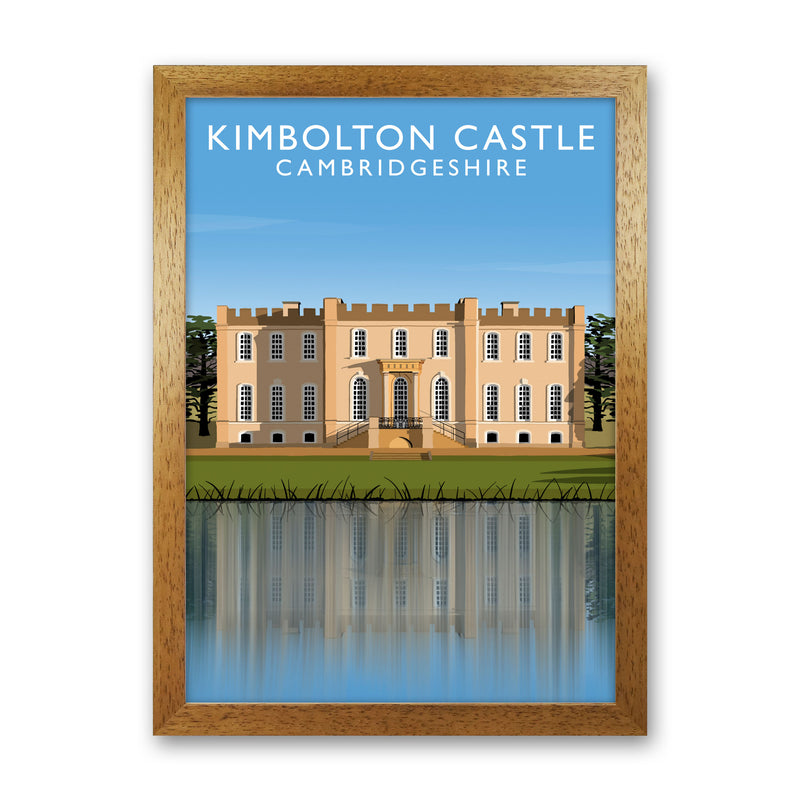 Kimbolton Castle Cambridgeshire Travel Art Print by Richard O'Neill Oak Grain