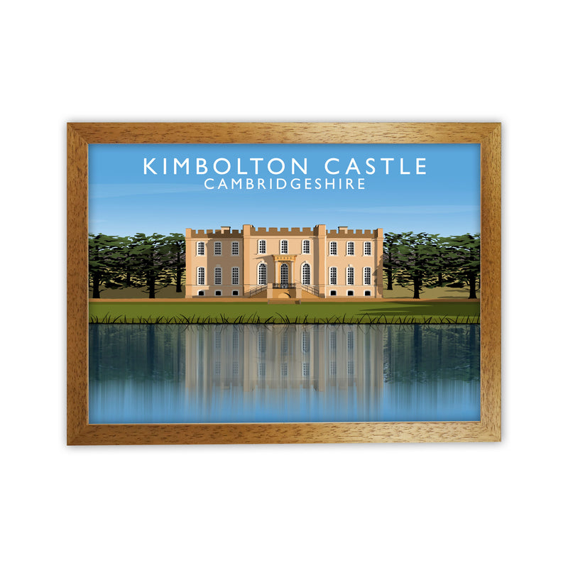Kimbolton Castle Cambridgeshire Travel Art Print by Richard O'Neill Oak Grain