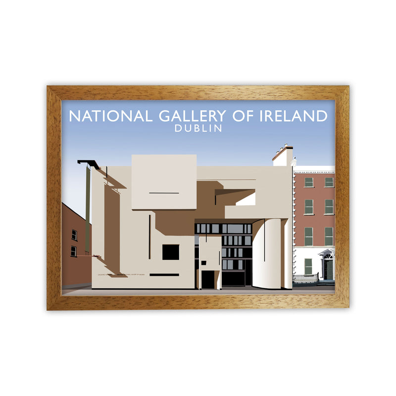National Gallery of Ireland Travel Art Print by Richard O'Neill Oak Grain