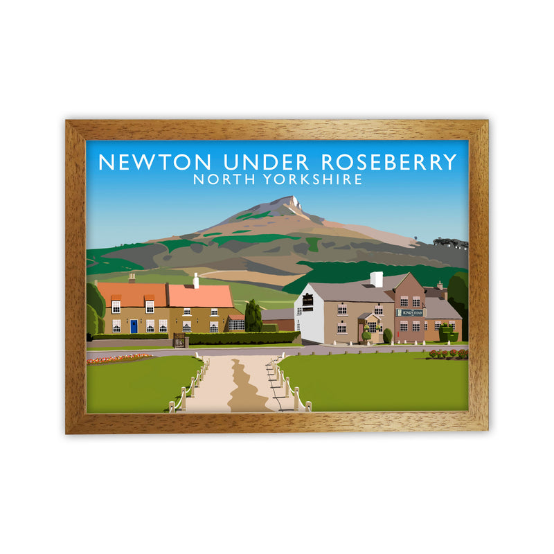 Newton Under Roseberry North Yorkshire Digital Art Print by Richard O'Neill Oak Grain
