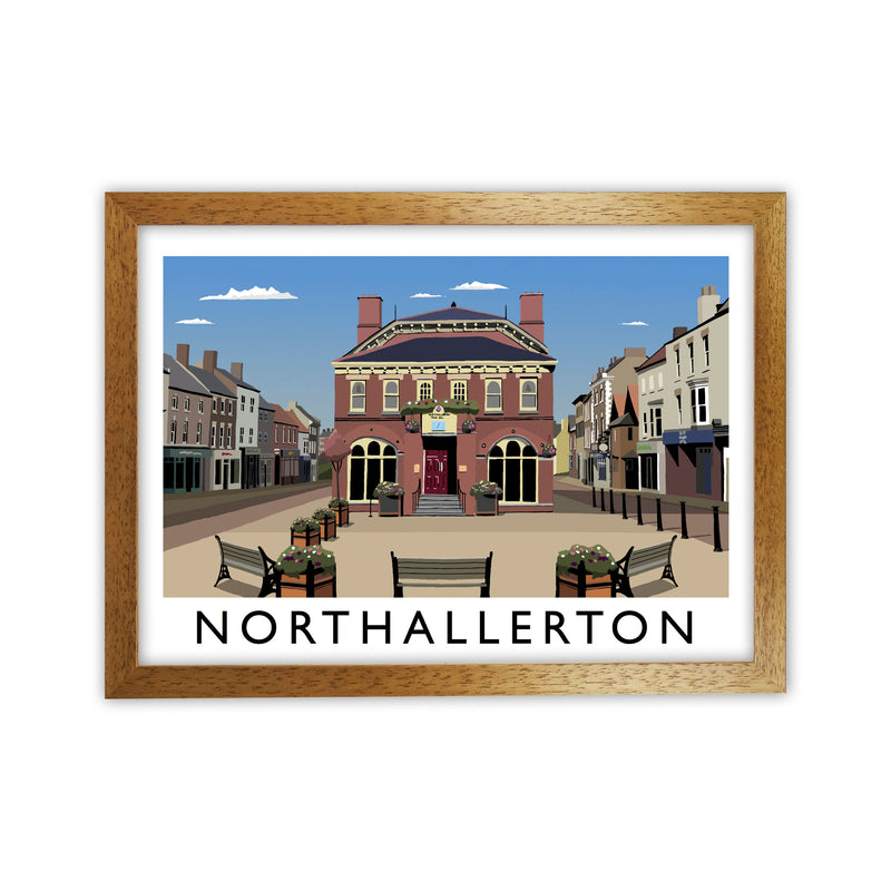 Northallerton Framed Digital Art Print by Richard O'Neill Oak Grain