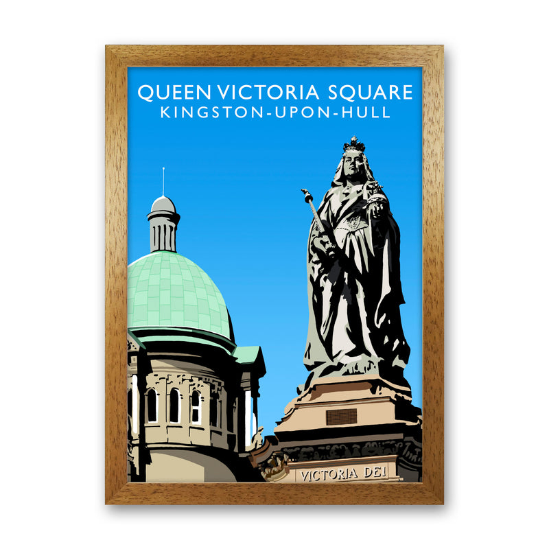 Queen Victoria Square Kingston-Upon-Hull Art Print by Richard O'Neill Oak Grain