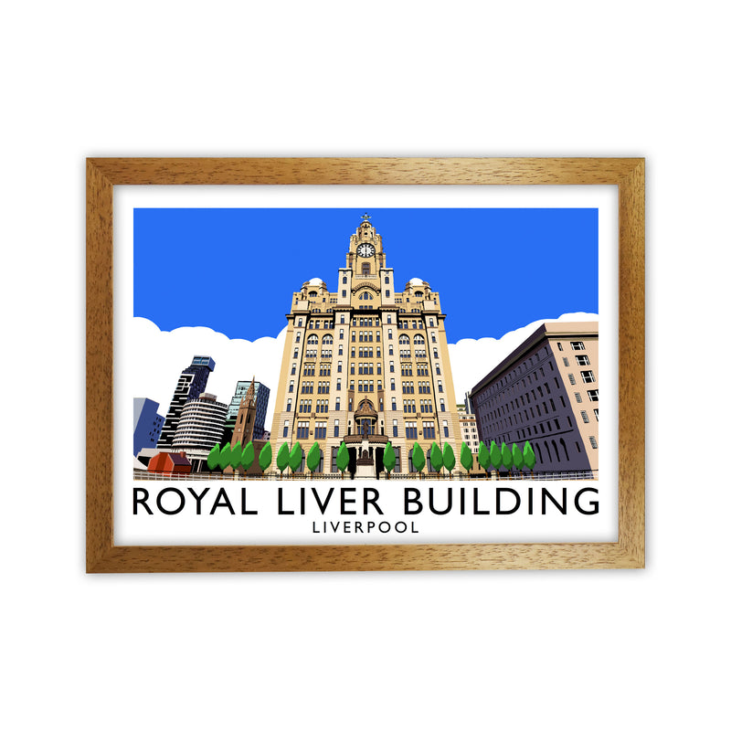 Royal Liver Building Liverpool Travel Art Print by Richard O'Neill Oak Grain