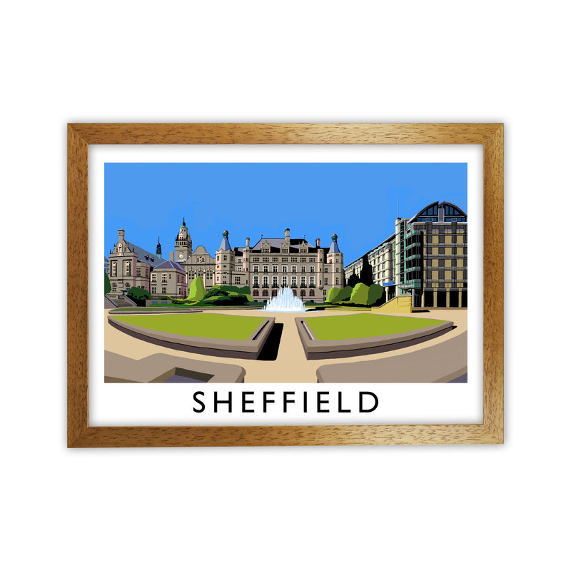 Sheffield Framed Digital Art Print by Richard O'Neill Oak Grain