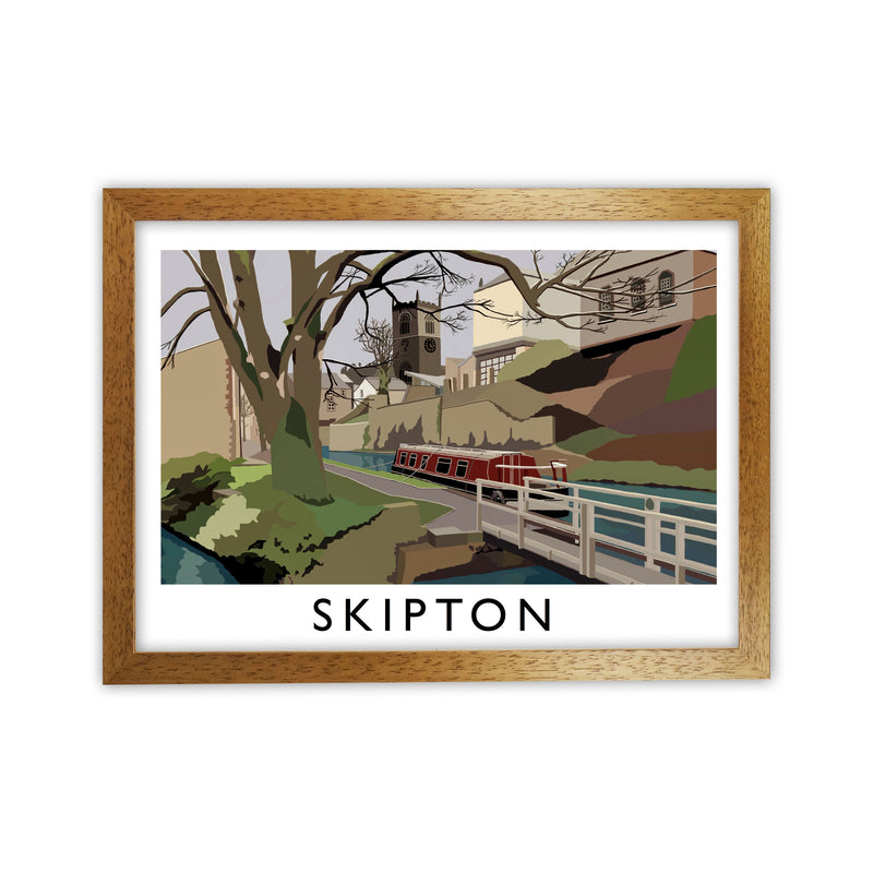 Skipton, North Yorkshire Travel Art Print by Richard O'Neill Oak Grain