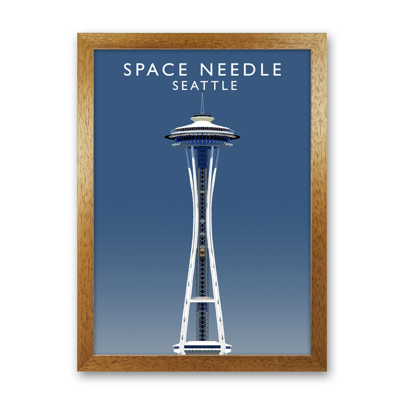Space Needle Seattle Art Print by Richard O'Neill Oak Grain