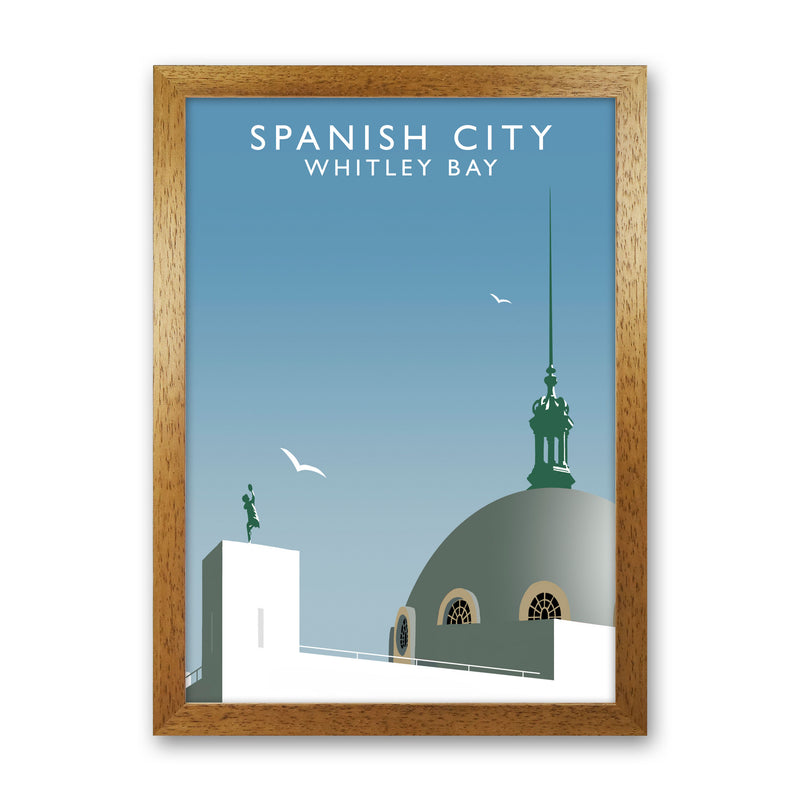 Spanish City Portrait by Richard O'Neill Oak Grain