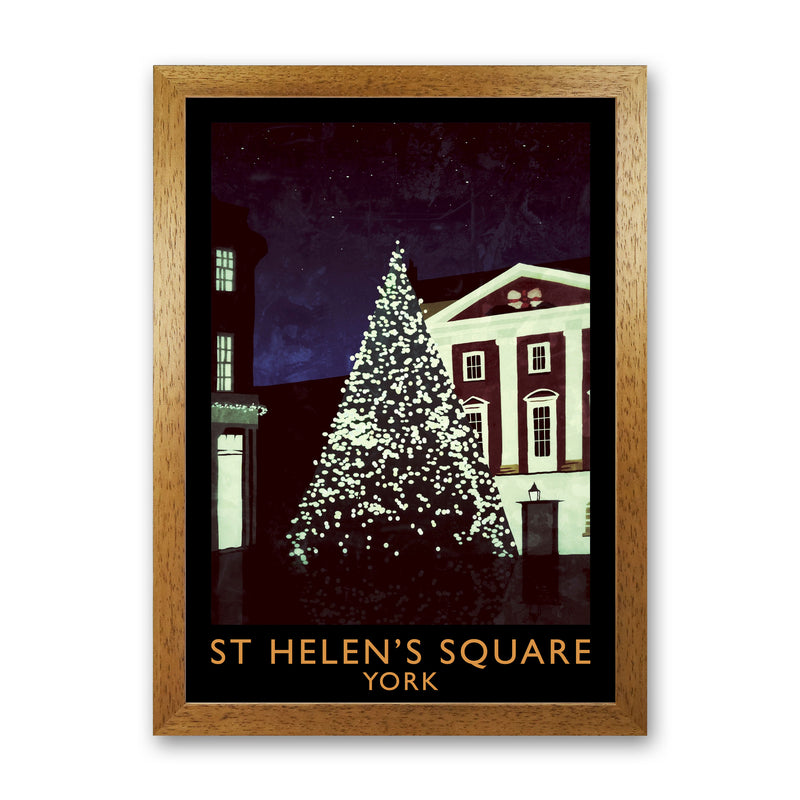 St Helen's Square York Travel Art Print by Richard O'Neill Oak Grain