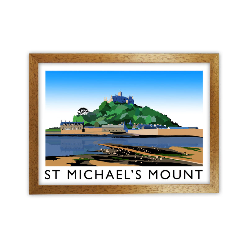 St Michael's Mount Framed Digital Art Print by Richard O'Neill Oak Grain